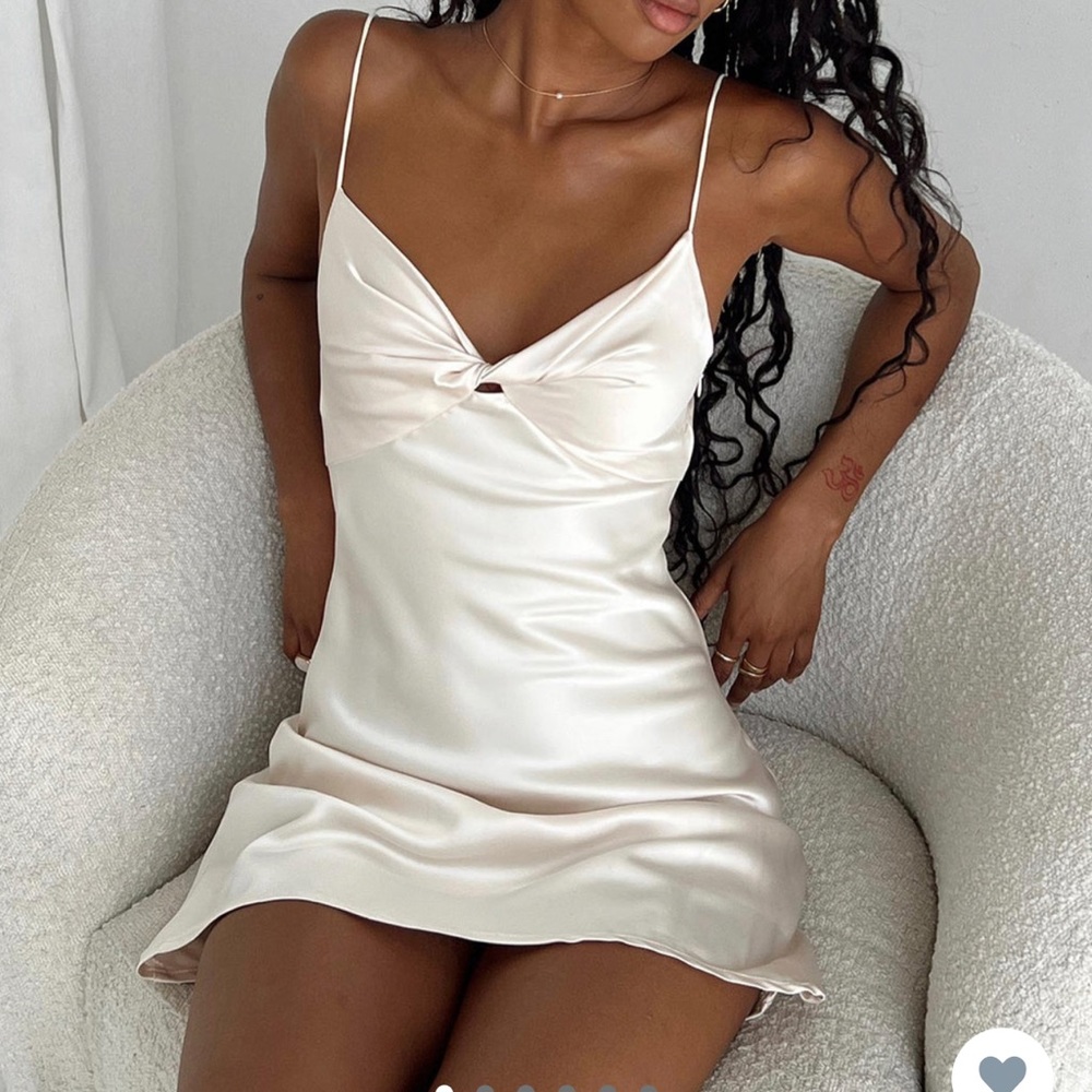 Princess Polly Marilyn Mini Dress Champagne